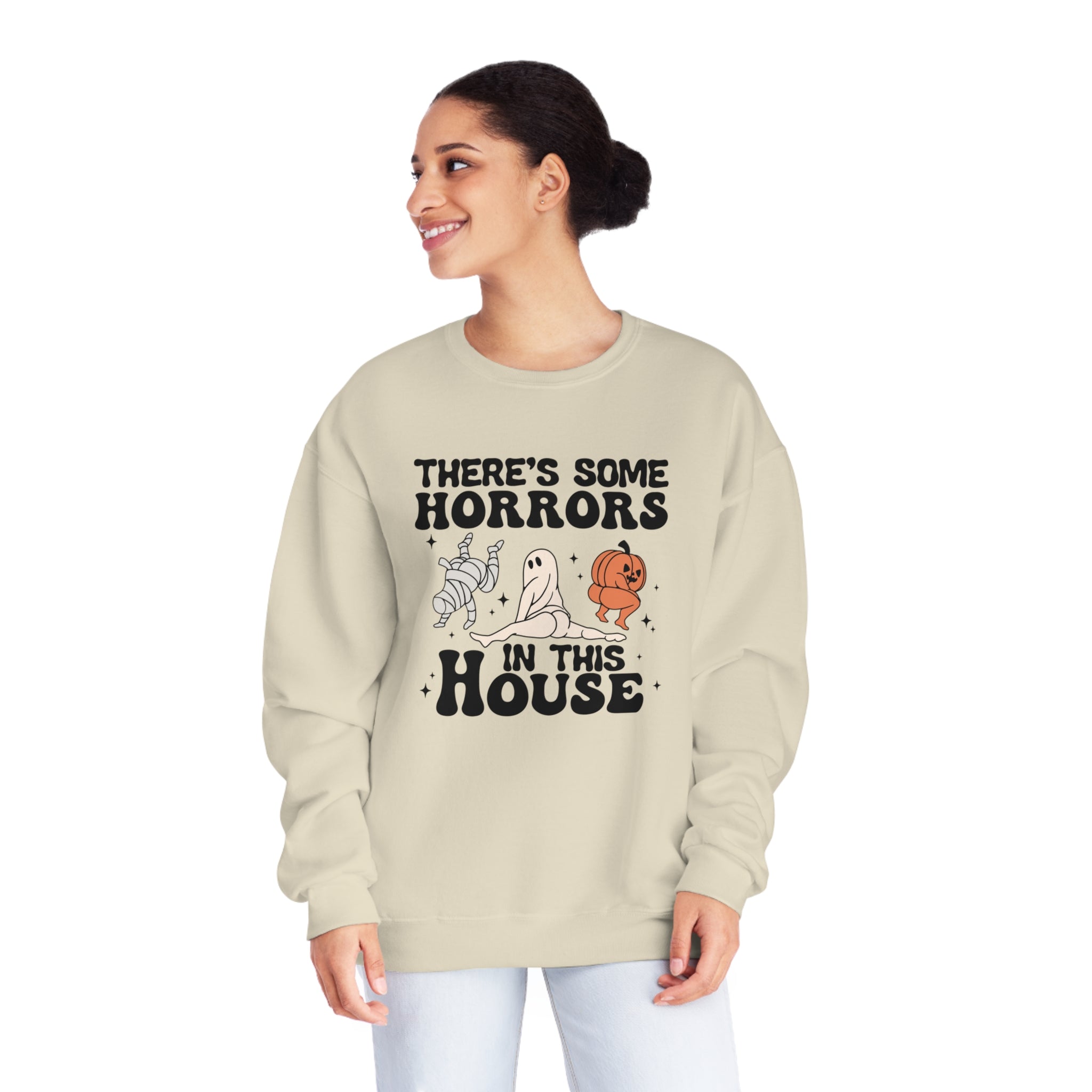 Horrors in the House Unisex Crewneck Sweatshirt