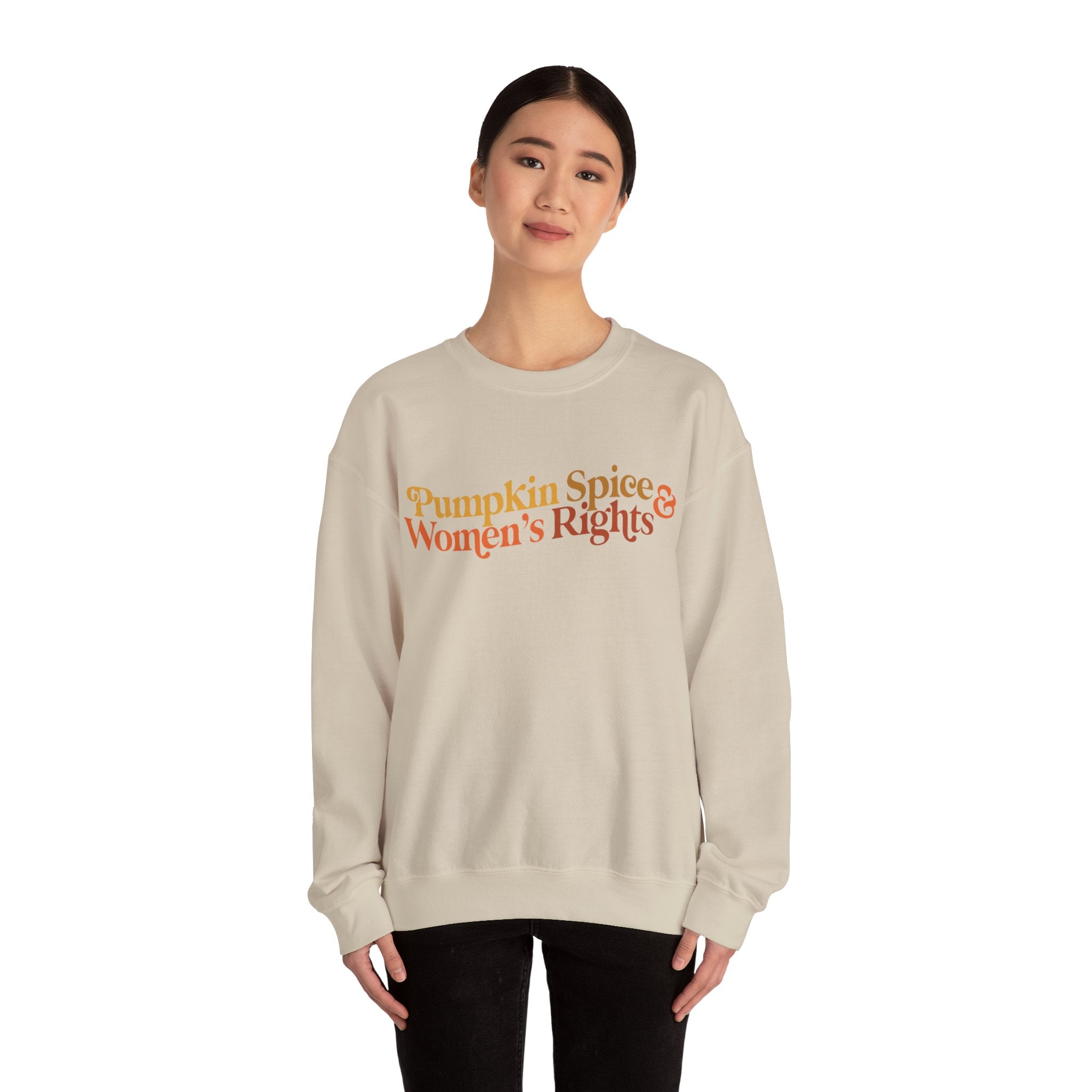 Pumpkin Spice and Women's Rights Feminist Reproductive Rights Sweatshirt