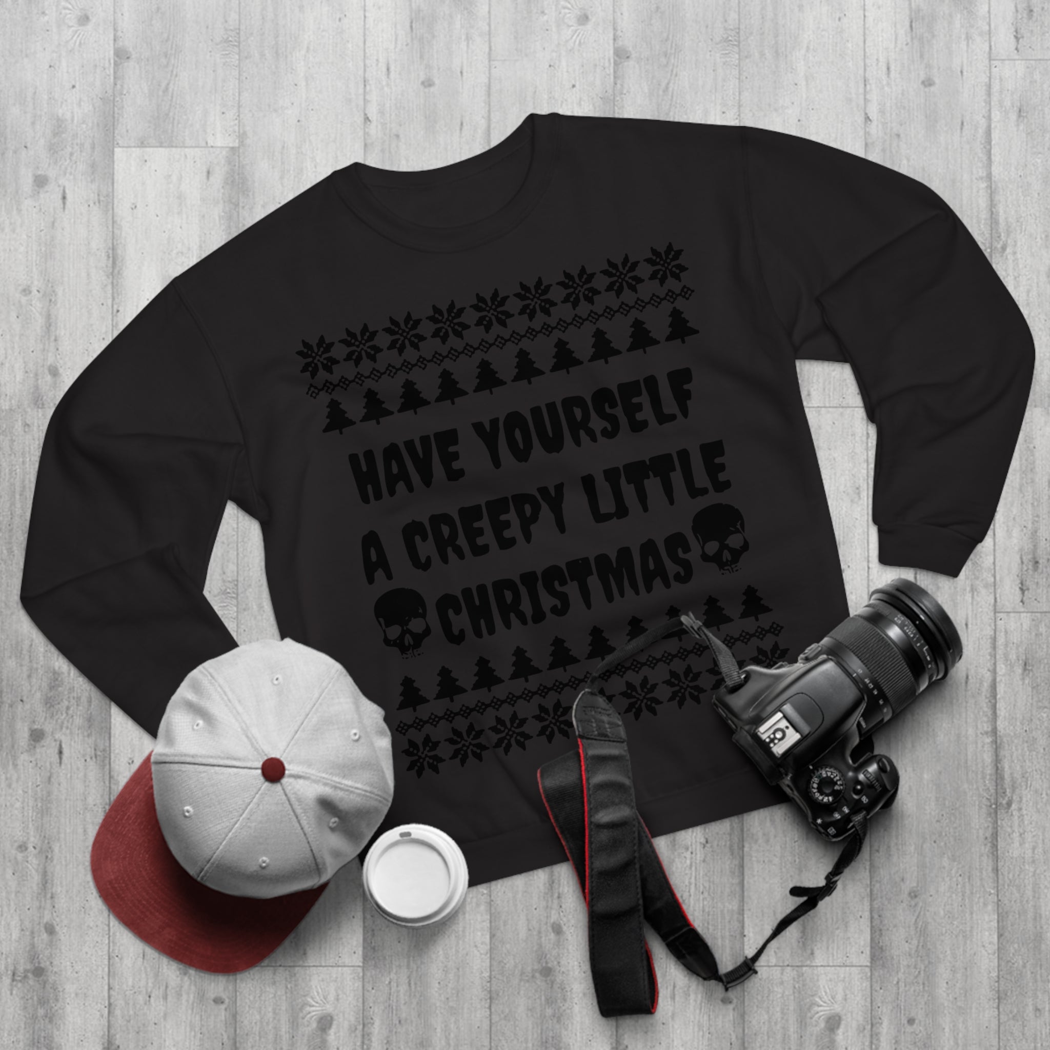 Gruseliges kleines Weihnachts-Sweatshirt 
