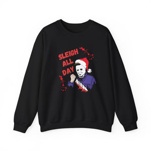 Sleigh All Day Michael Myers Christmas Sweater