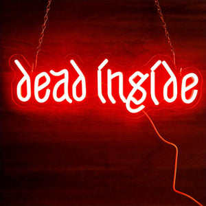 Dead Inside Neon LED Wall Decor Sign - Mermaid Venom