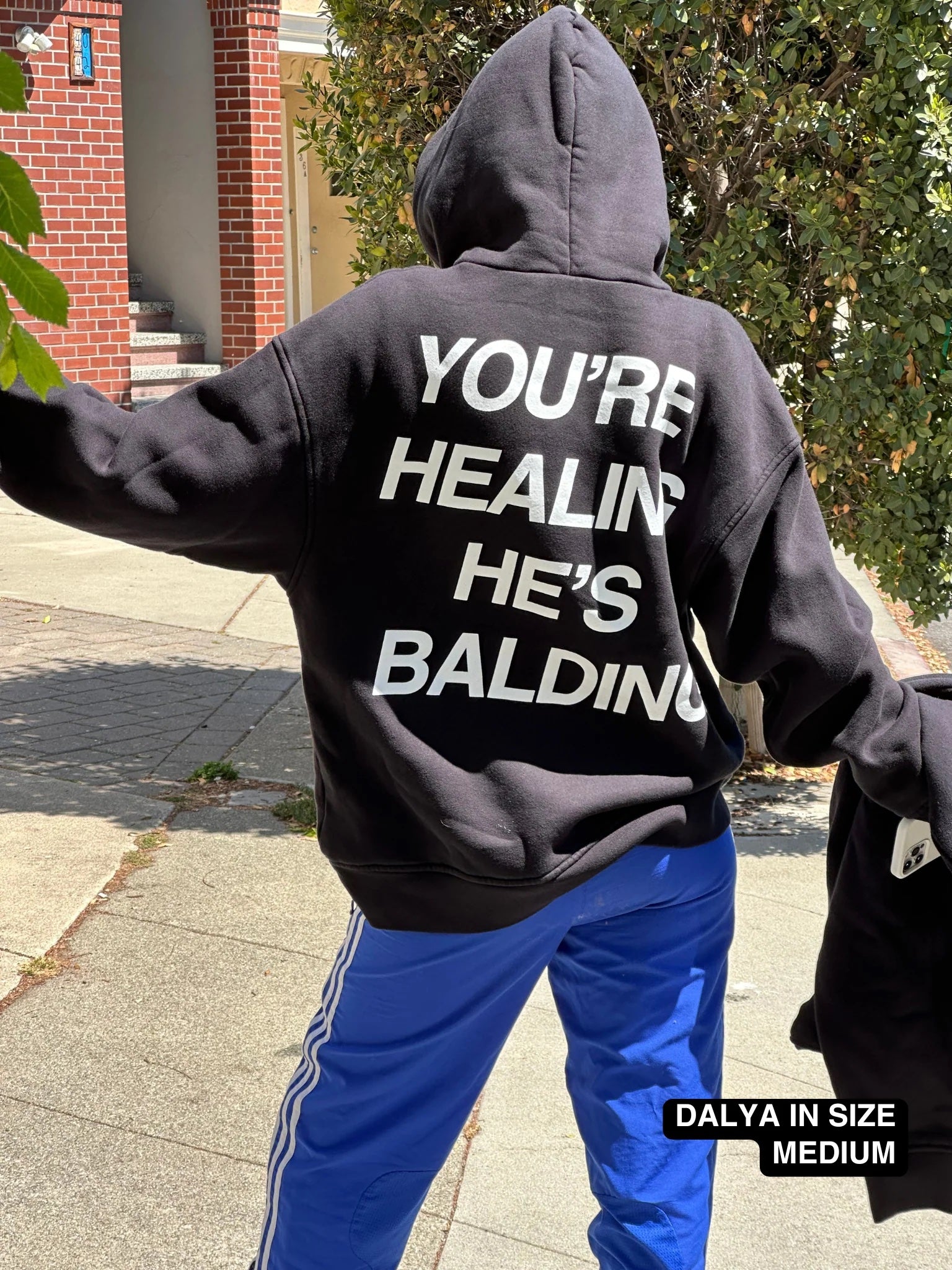 You're Healing He's Balding Hoodie