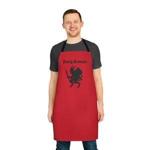 Merry Krampus Kitchen Apron