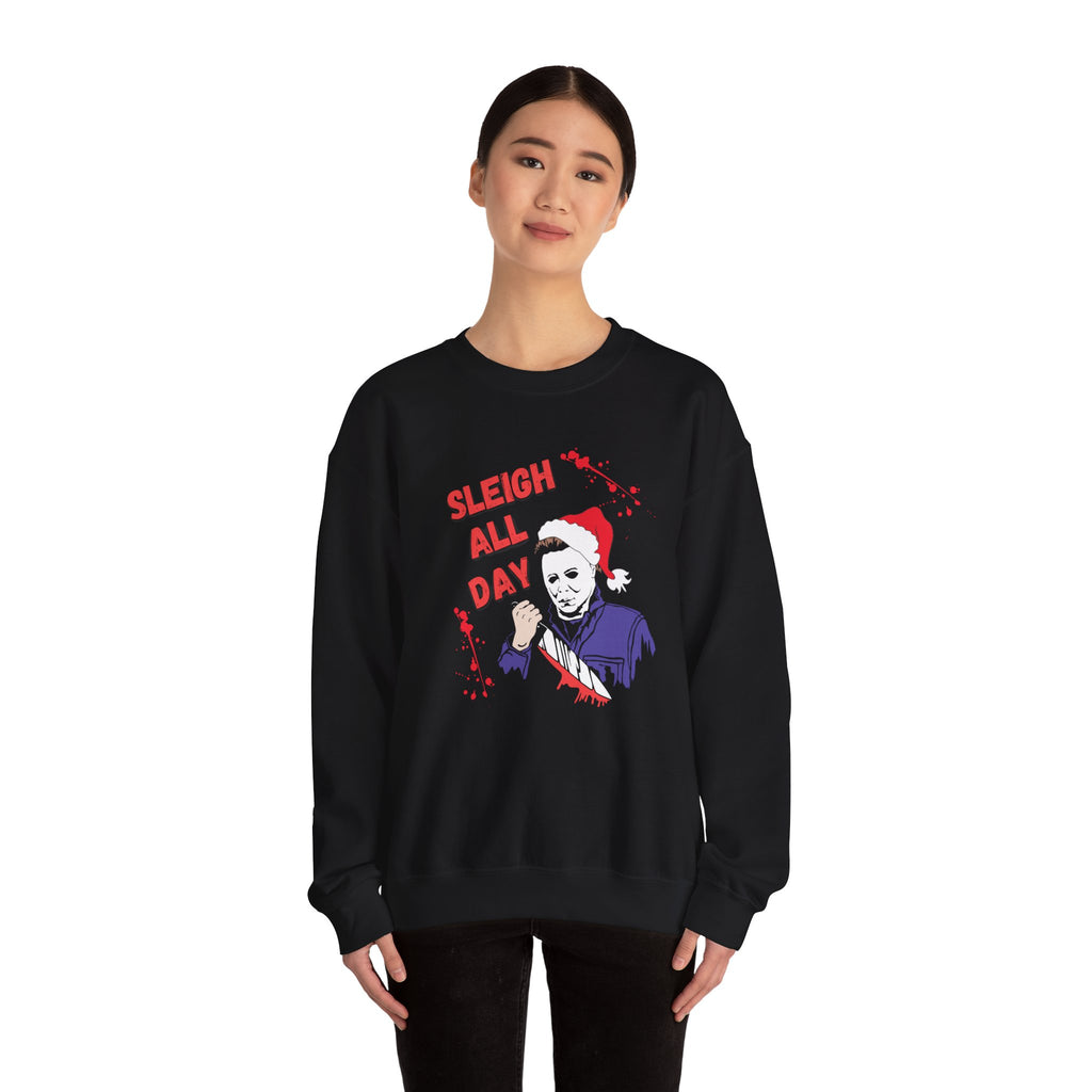 Sleigh All Day Michael Myers Christmas Sweater