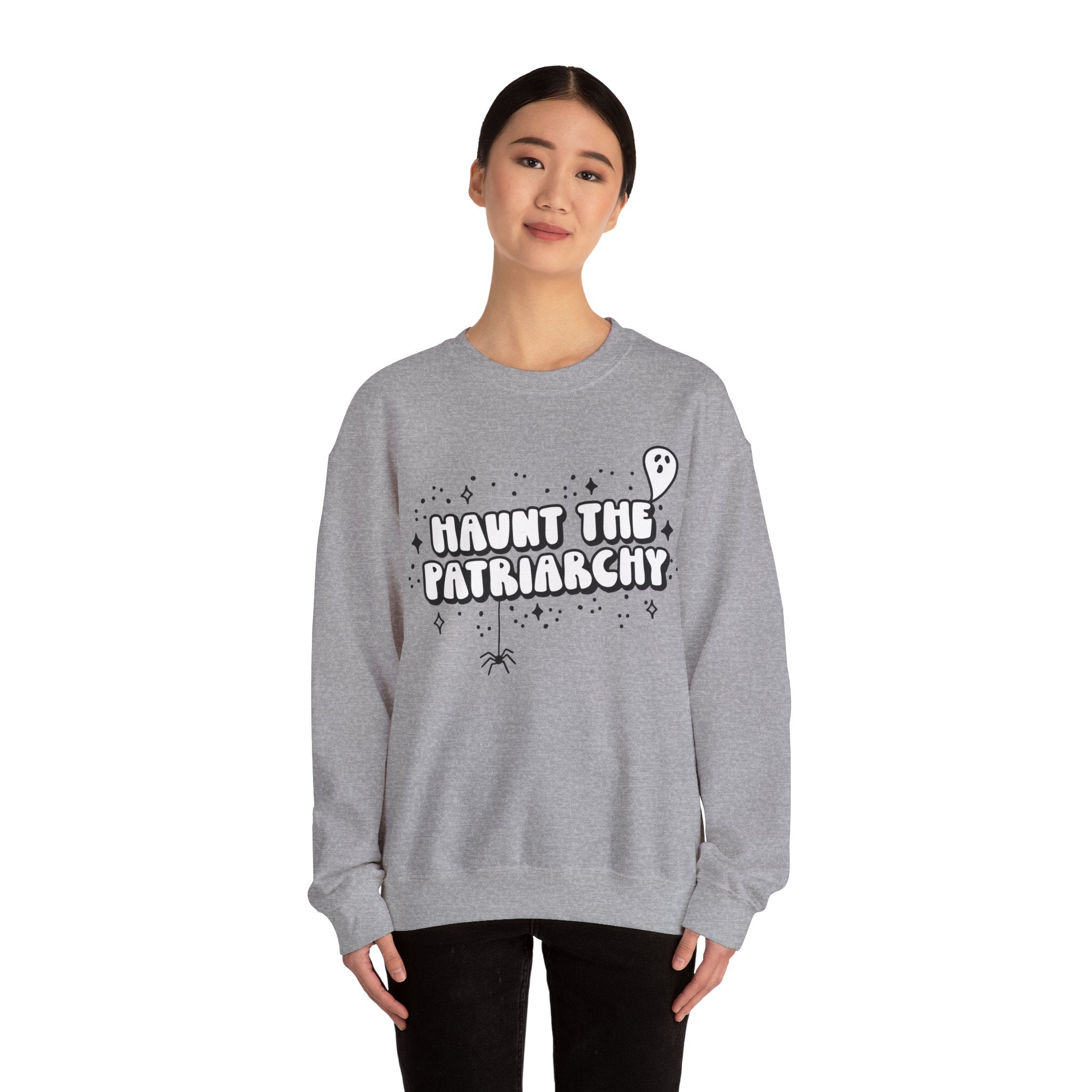 Haunt the Patriarchy Feminist Crewneck Sweater