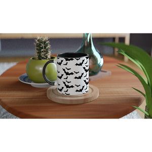 White 11oz Ceramic Mug with Color Inside