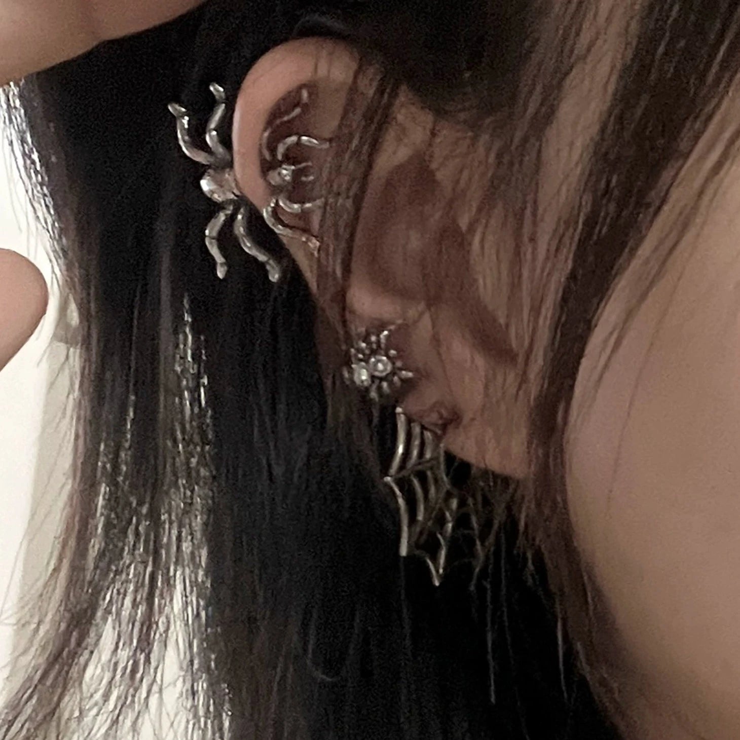 Spider Web Gothic Earrings