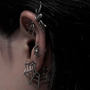 Spider Web Gothic Earrings