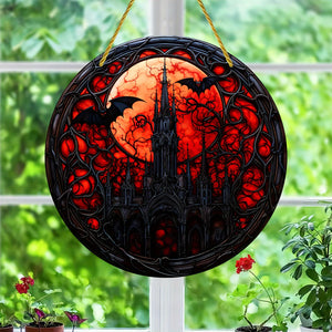 Gothic Castle Moonlit Suncatcher