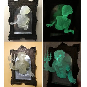 Phantom Reflection: Haunted Hand Mirror Sculpture