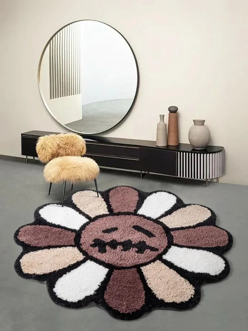 Gloomy Bloom Tufted Rug