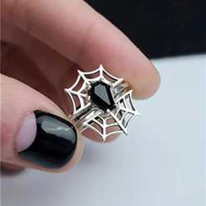 Coffin Web Gothic Ring