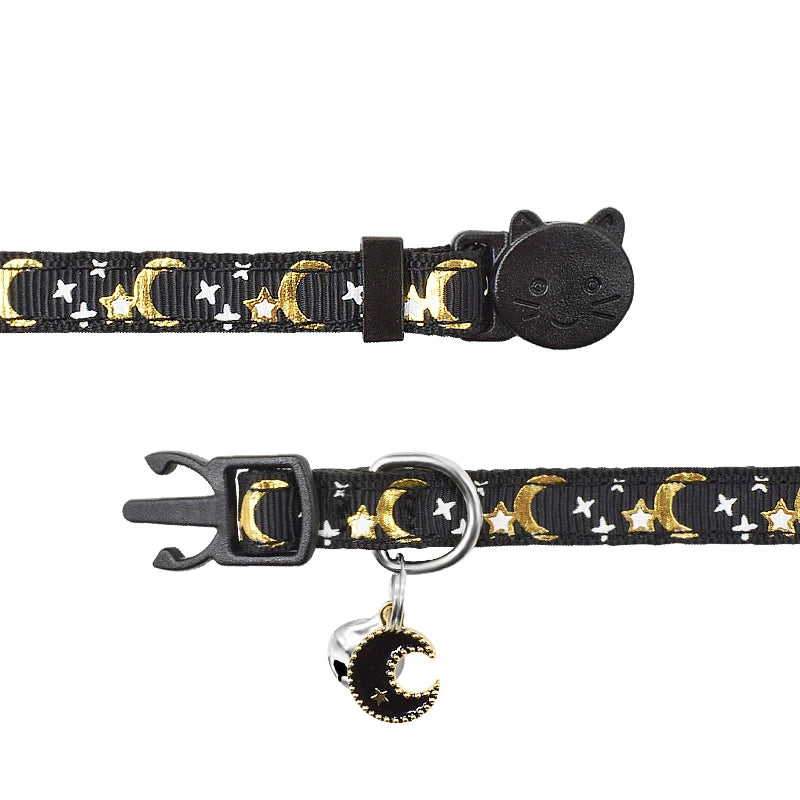 Custom Moon & Stars Pet Collar