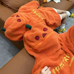 Pumpkin King Oversized Fleece Hoodie