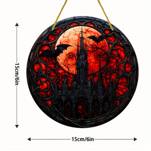 Gothic Castle Moonlit Suncatcher