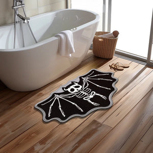 Haunted Skeletal Batty Non-slip Door Mat