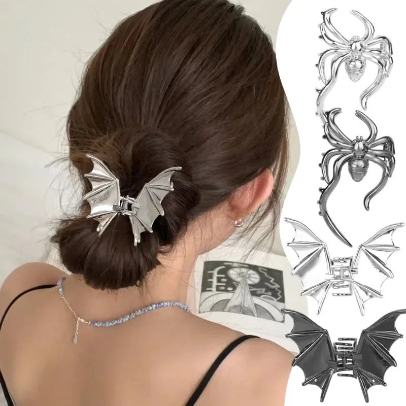 Nightweaver Bat & Spider Hair Clip