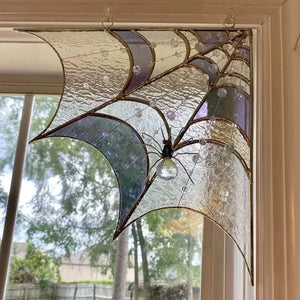 Haunted Spiderweb Door Decor – Halloween Bat for Home Entry