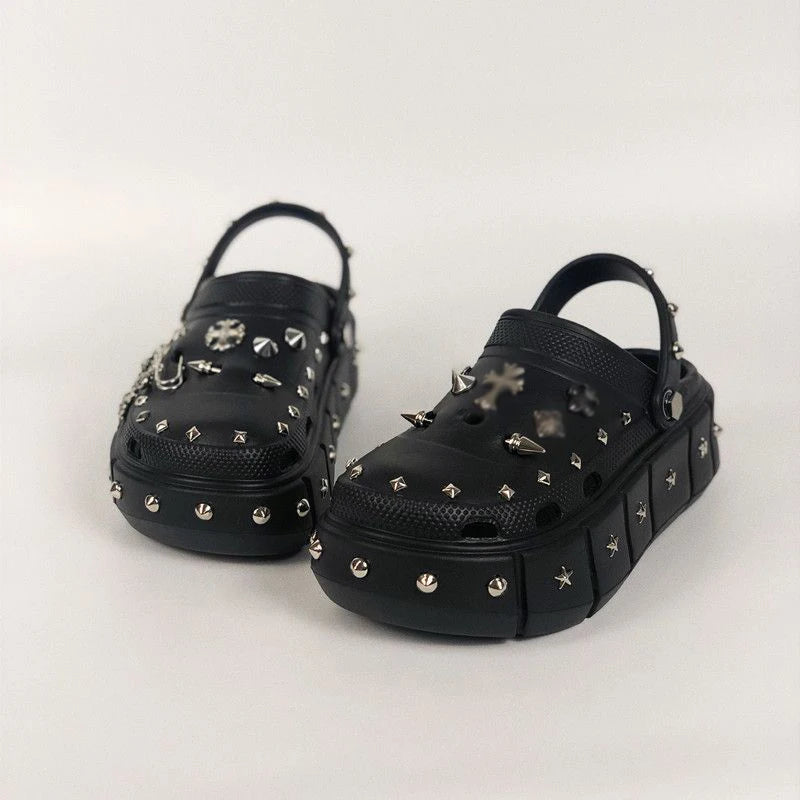 Platform Goth-Croccs
