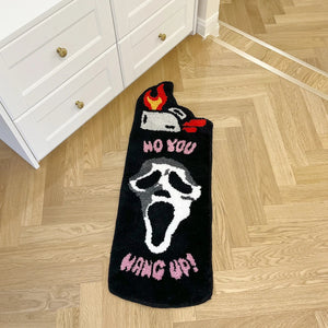 No You Hang Up Eerie Ghost Bedroom Mat