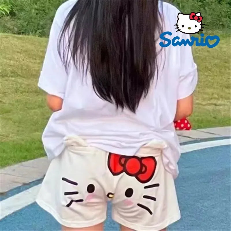 Spooky Kitty Halloween Flannel Pants – Cozy Sanrio Hauntwear