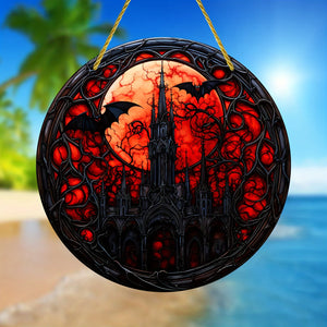 Gothic Castle Moonlit Suncatcher