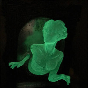 Luminous Glow-in-the-dark 3D Mirror Wall Sculpture