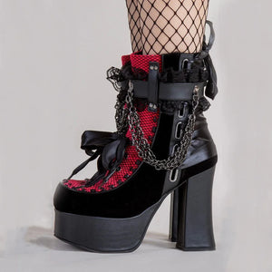 Dark Dreams Chained Platform Boots