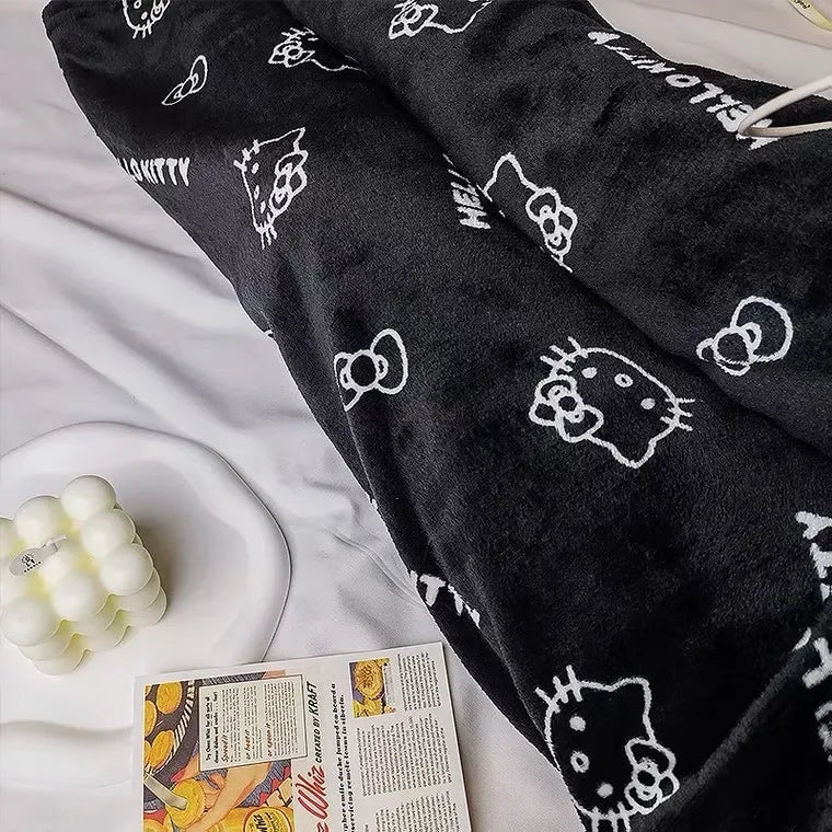 Spooky Kitty Halloween Flannel Pants – Cozy Sanrio Hauntwear