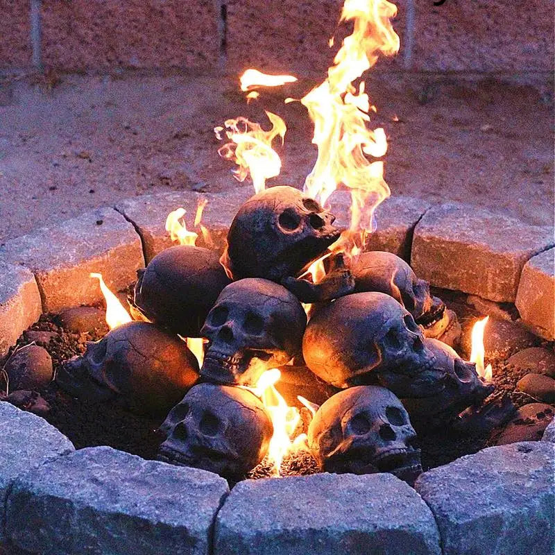 Inferno Skull Fire Pit Decor