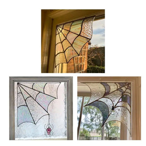 Haunted Spiderweb Door Decor – Halloween Bat for Home Entry