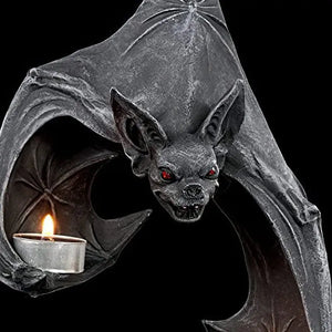 Gothic Bat Candle Holder