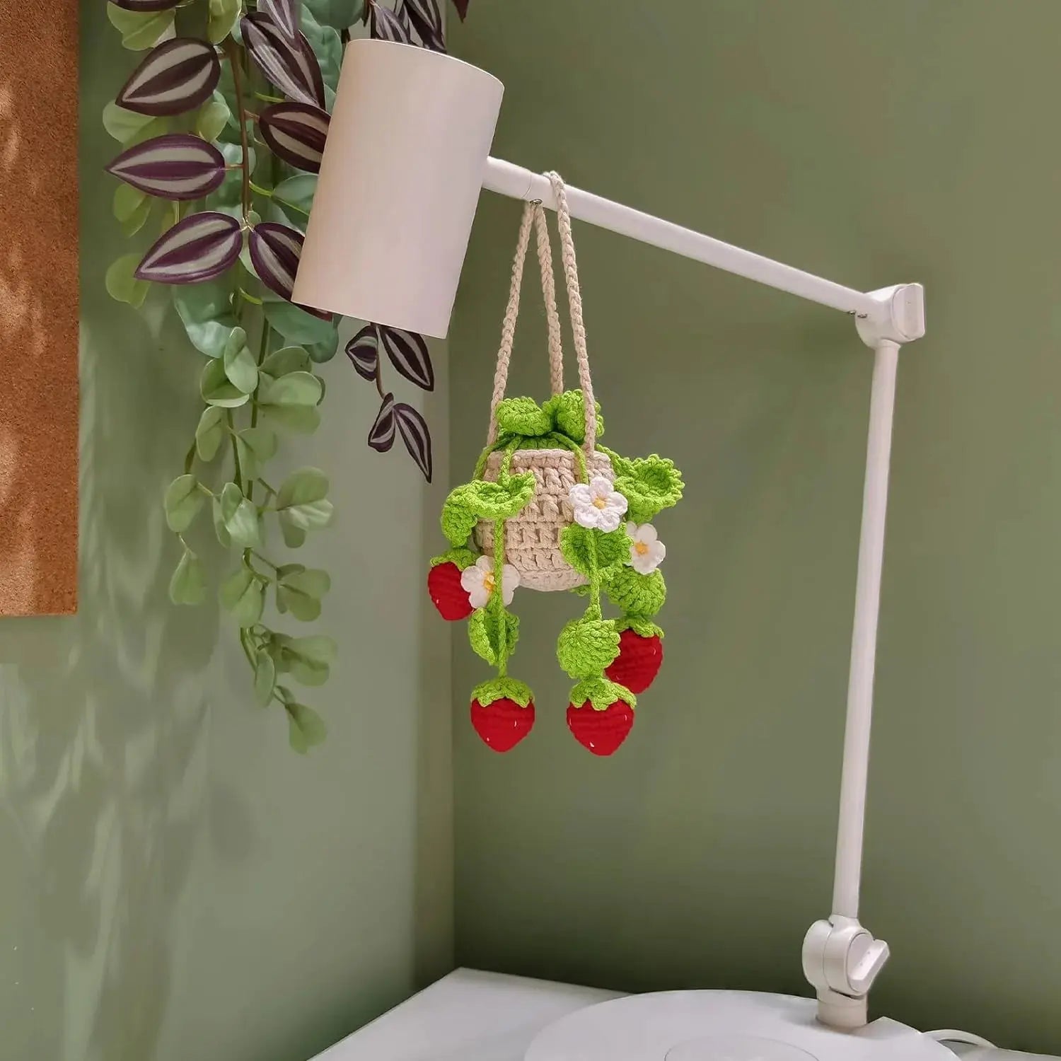 hanging plant mobile Strawberry Hanging Plant for Car Decor