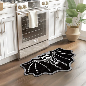 Haunted Skeletal Batty Non-slip Door Mat