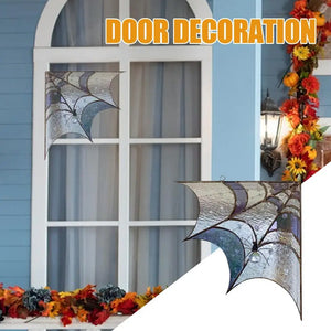 Haunted Spiderweb Door Decor