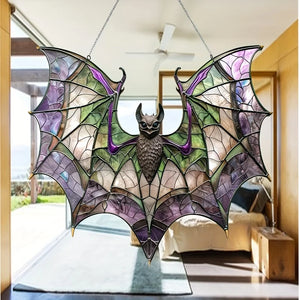 Nocturnal Bat Window Art