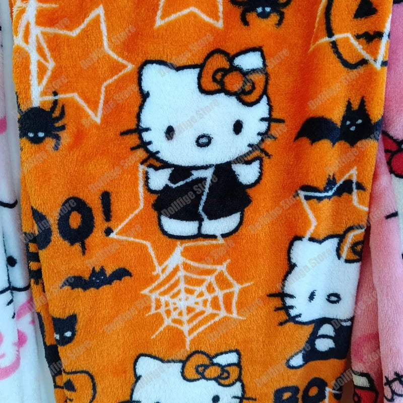 Spooky Kitty Halloween Flannel Pants – Cozy Sanrio Hauntwear