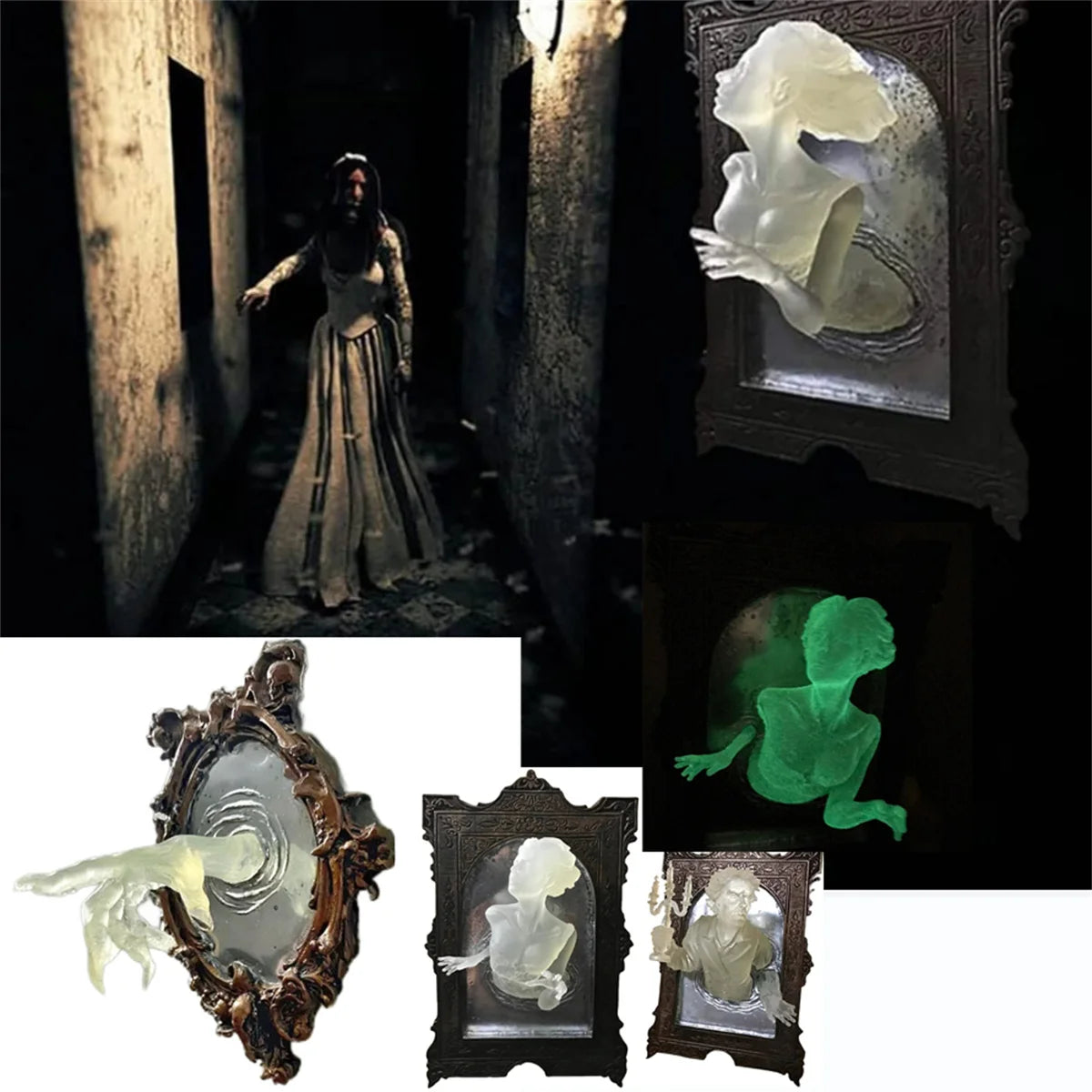 Luminous Glow-in-the-dark 3D Mirror Wall Sculpture