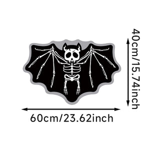 Haunted Skeletal Batty Non-slip Door Mat