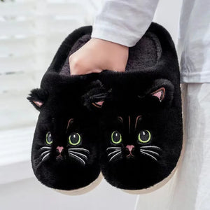 Midnight Cat Slippers