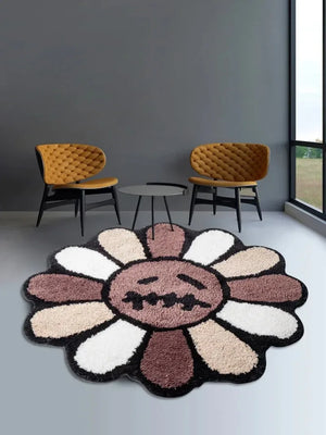 Gloomy Bloom Tufted Rug