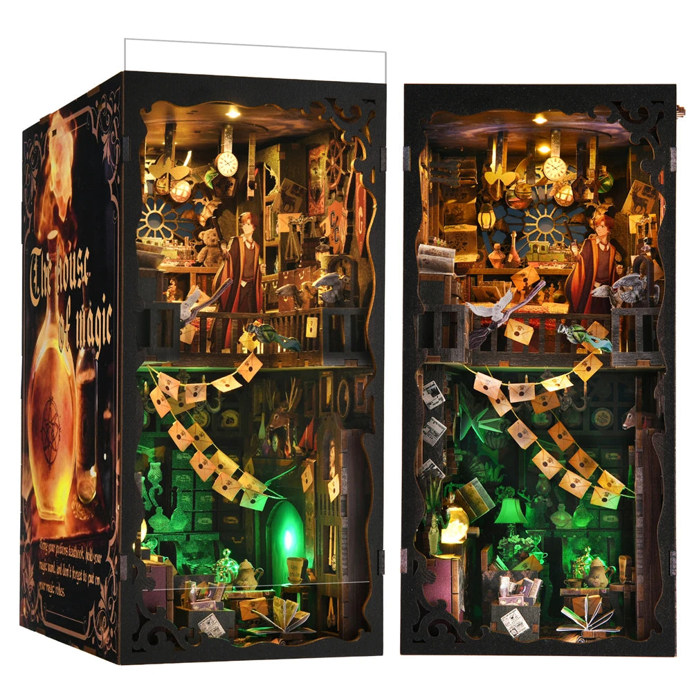 Enchanted Cottage Bookshelf Spellbound Decor