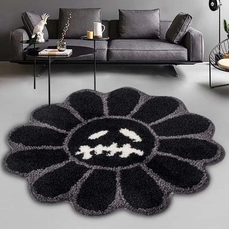 Gloomy Bloom Tufted Rug