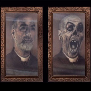 Die unbelebten 3D-Horror-Wandporträts