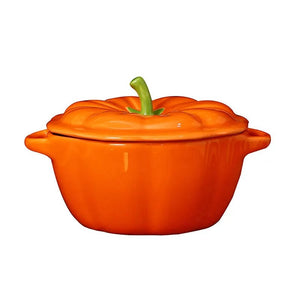 Ceramic Orange Pumpkin Serving Dish - Mermaid Venom