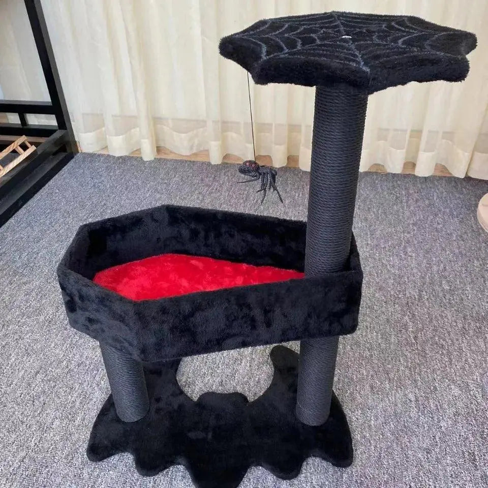 Gothic Cat Tree with Coffin Bed