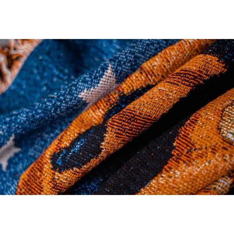 Halloween Tassel Throw Blanket - Mermaid Venom