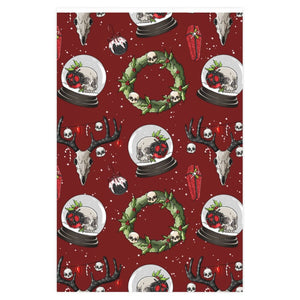 Haunted Holidays Red Wrapping Paper - Mermaid Venom
