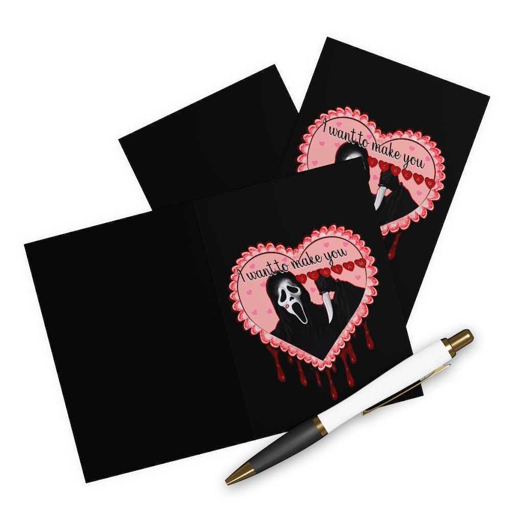 Make You Scream Valentines Day Cards (5 pack) - Mermaid Venom