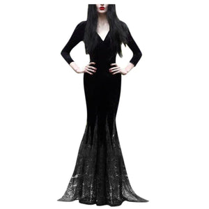 Morticia Addams Lace Dress - Mermaid Venom
